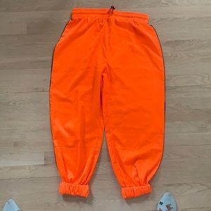 Orange joggers